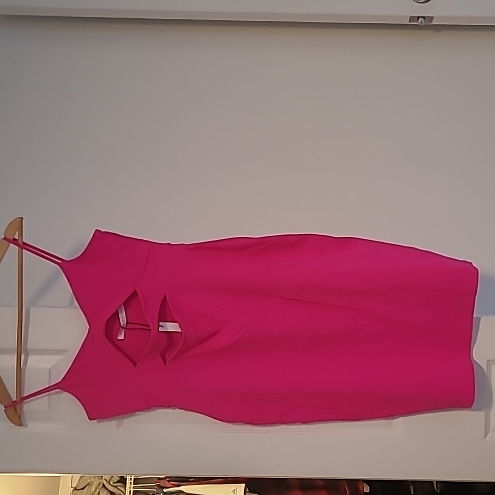 Susana Monaco Pink Cutout Dress